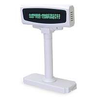 Дисплей покупателя MERTECH PD-1200VFD White картинка от магазина Кассоптторг
