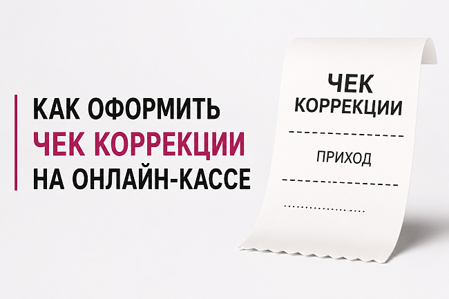 Как оформить чек коррекции на онлайн-кассе