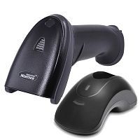 Беспроводной сканер штрих-кода MERTECH CL-2210 BLE Dongle P2D USB Black с подставкой Cradle картинка от магазина Кассоптторг