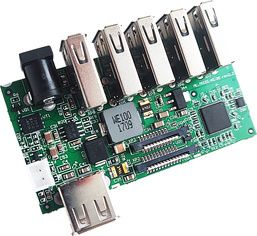 Плата USB-портов для Эвотор 7.2 СТ2Ф (блок USBG rev.3.0 AL.M020.47.000) картинка от магазина Кассоптторг